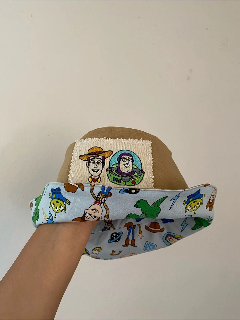 Toy Story Forky Tan Reversible Kids Bucket Hat
